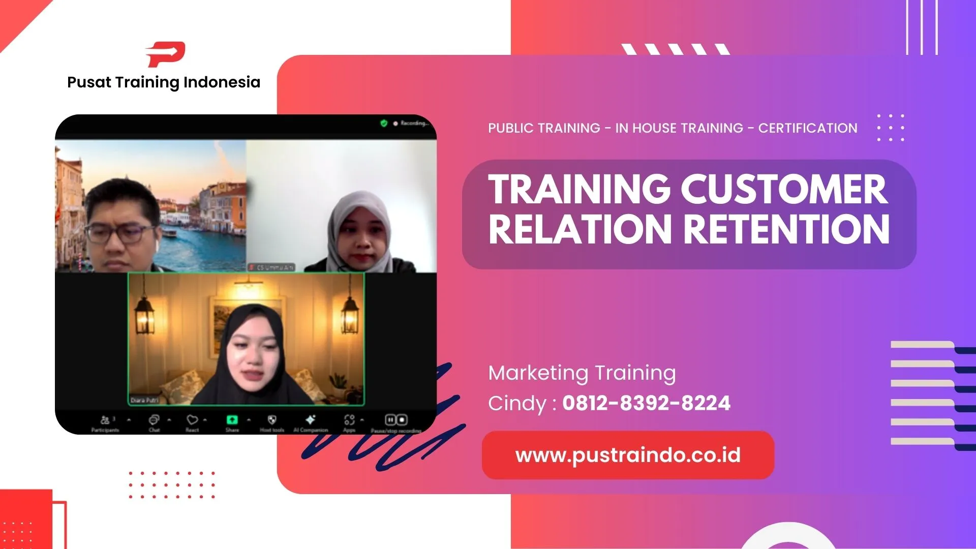 TRAINING CUSTOMER RELATION RETENTION