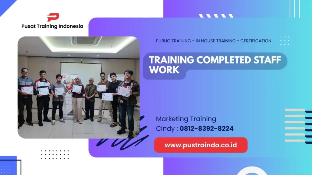 TRAINING COMPLETED STAFF WORK