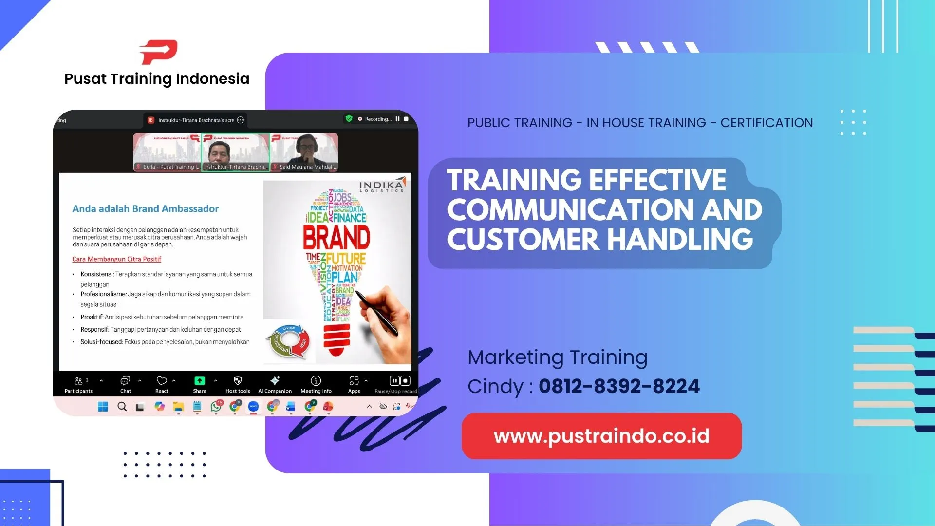 TRAINING EFFECTIVE COMMUNICATION AND CUSTOMER HANDLING