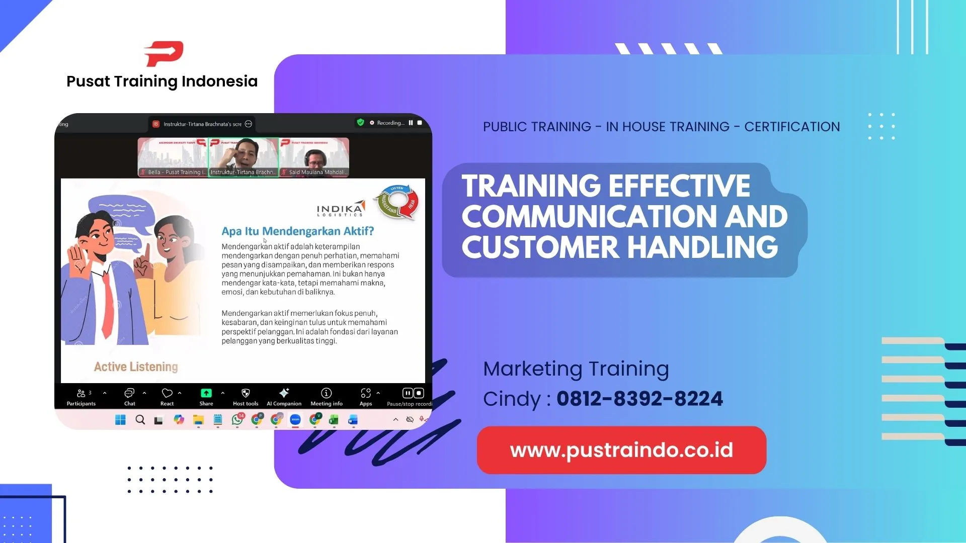 TRAINING EFFECTIVE COMMUNICATION AND CUSTOMER HANDLING