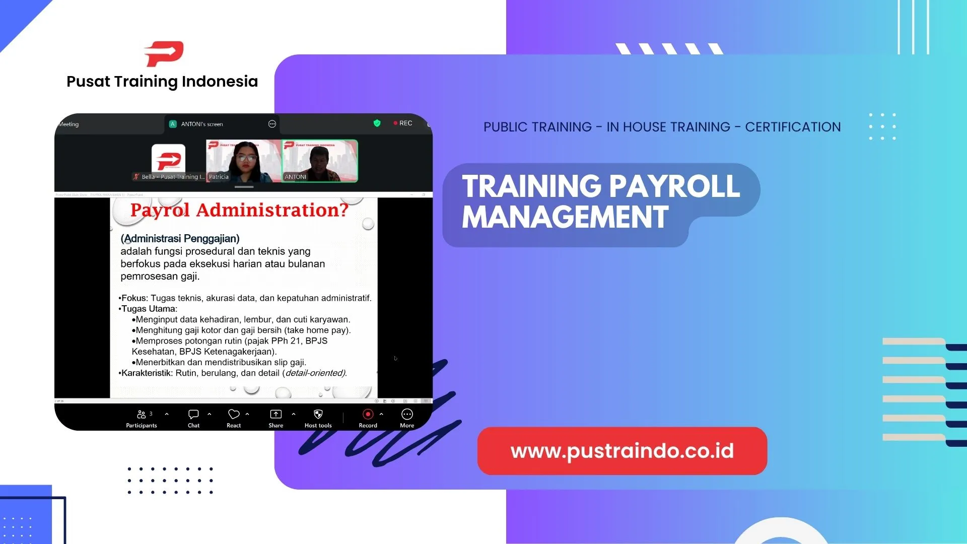 PELATIHAN PAYROLL MANAGEMENT