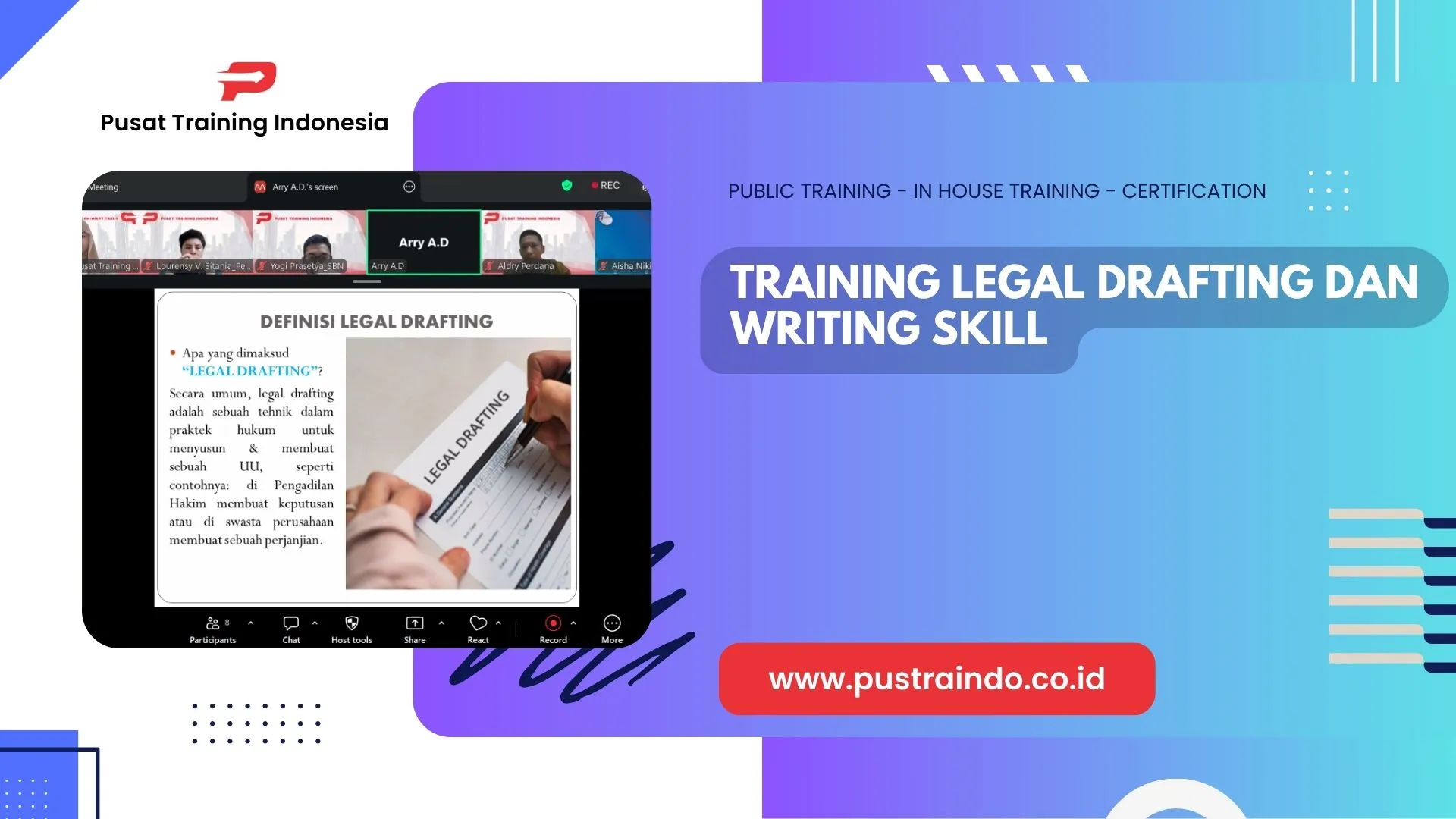 Pelatihan Legal Drafting Dan Writing Skill