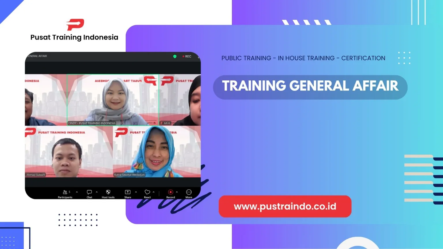 PELATIHAN GENERAL AFFAIR ZOOM